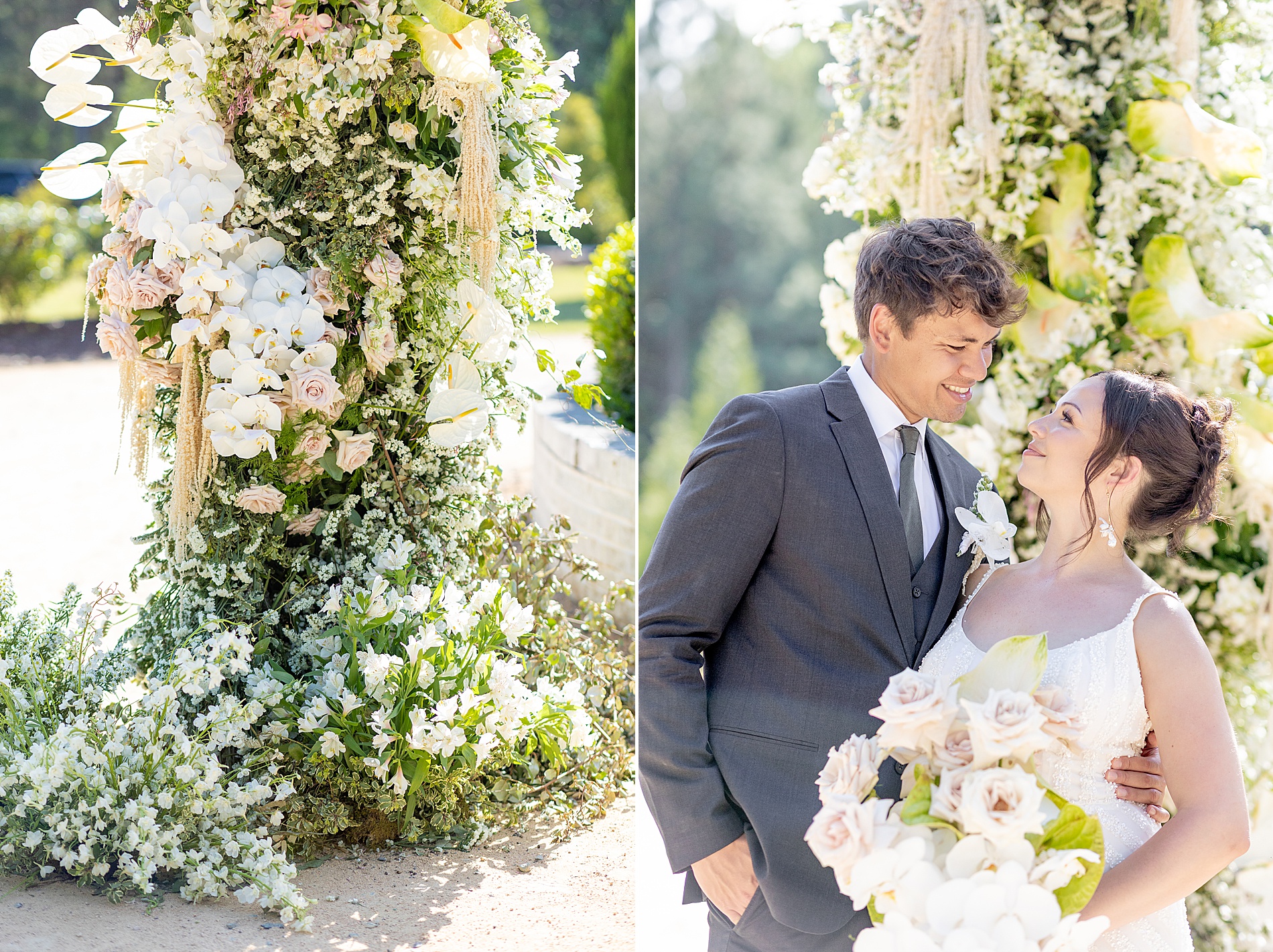 floral centered wedding at The Bradford 