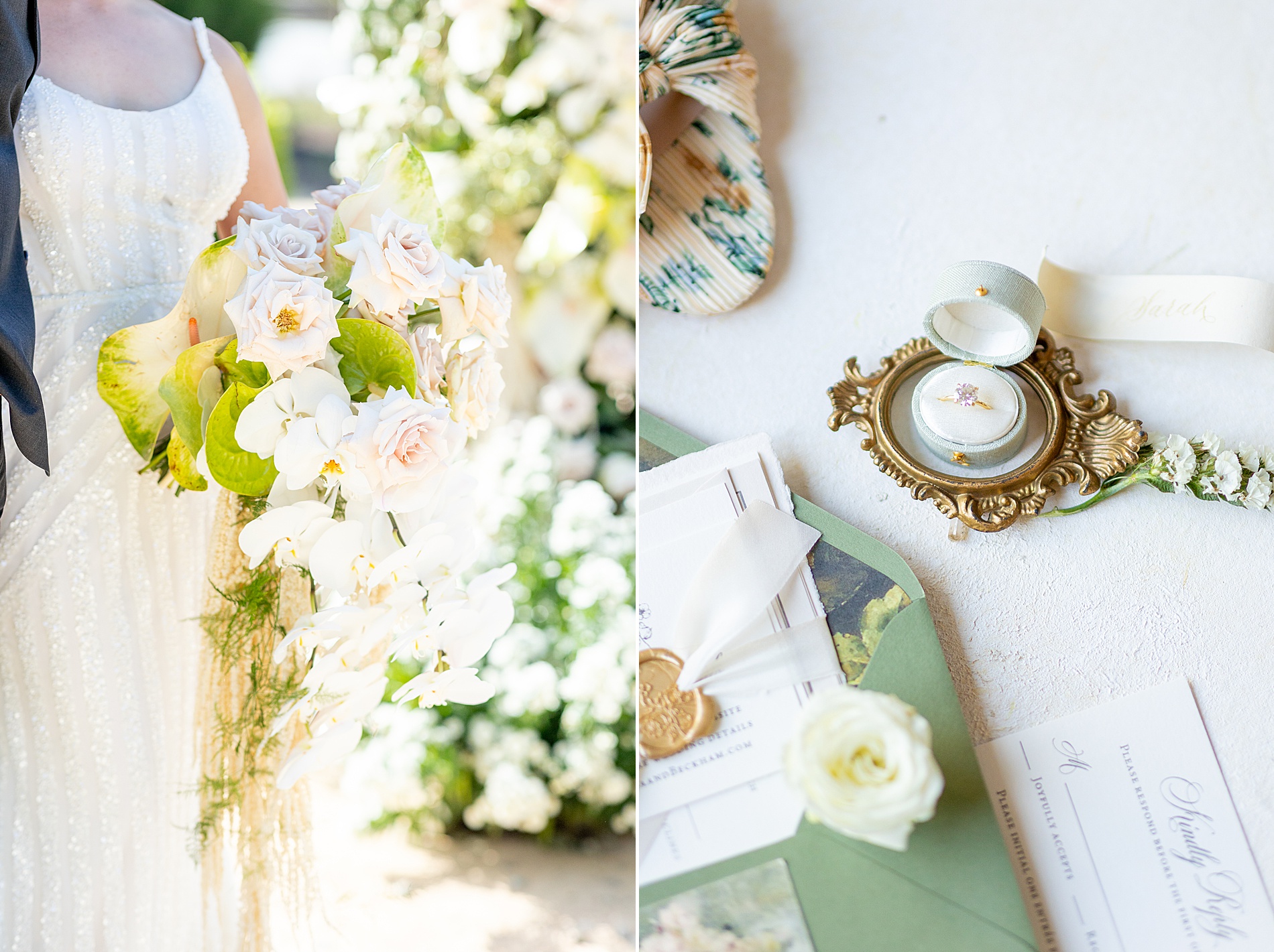 luxury wedding details from The Bradford wedding in Raleigh 