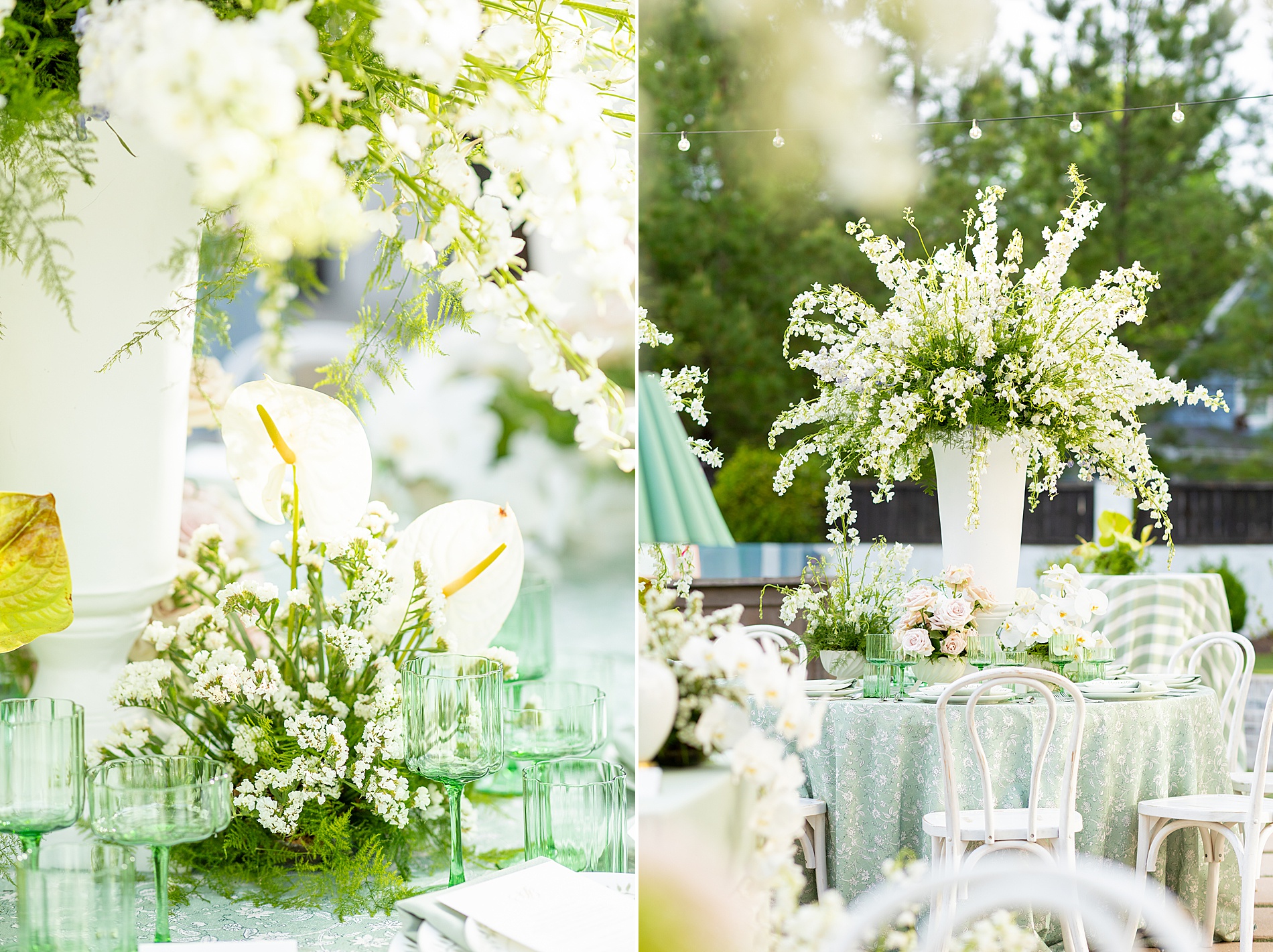 elegant wedding details from luxury wedding reception at The Bradford 