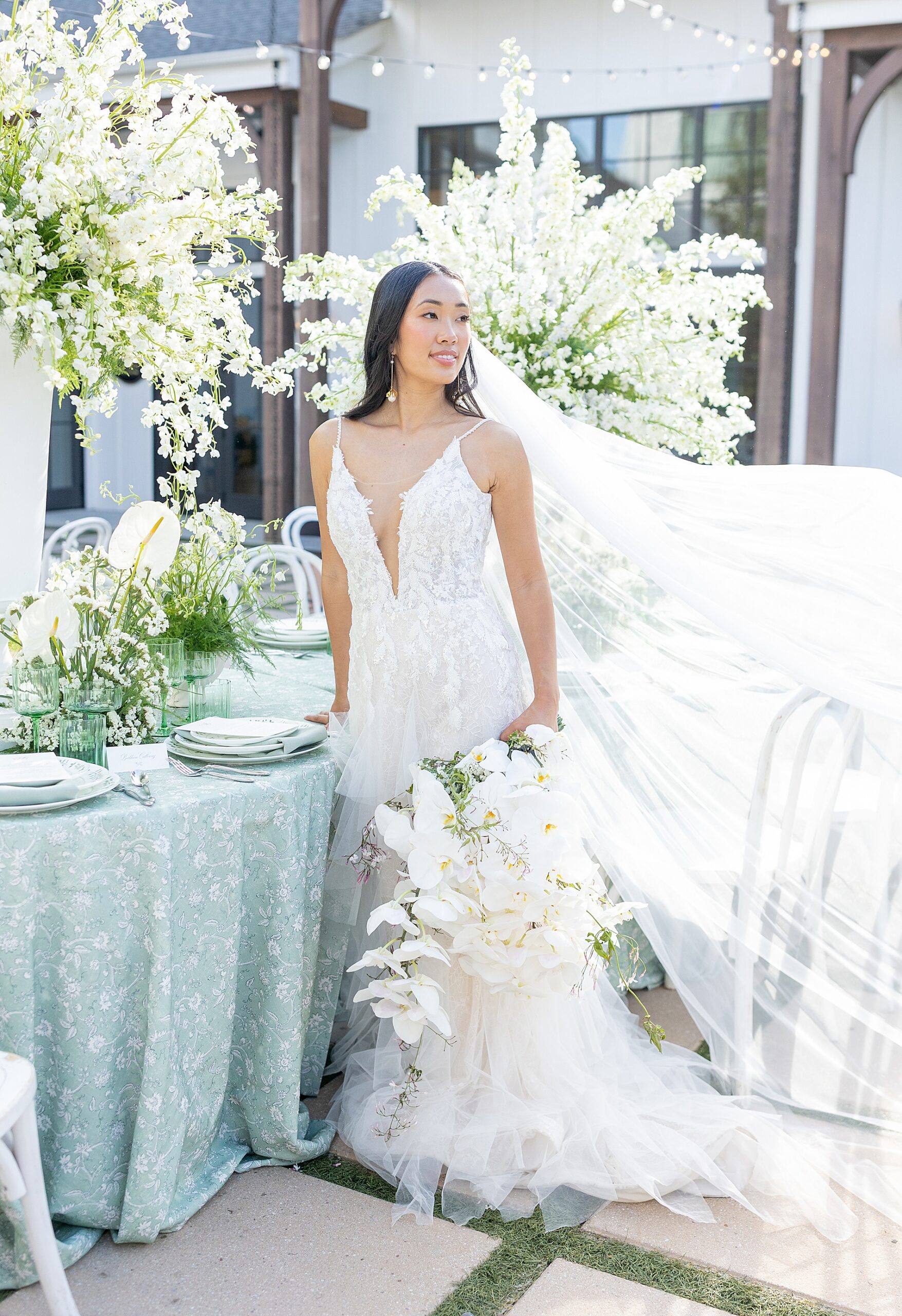 Raleigh wedding photographer captures bridal portraits at The Bradford