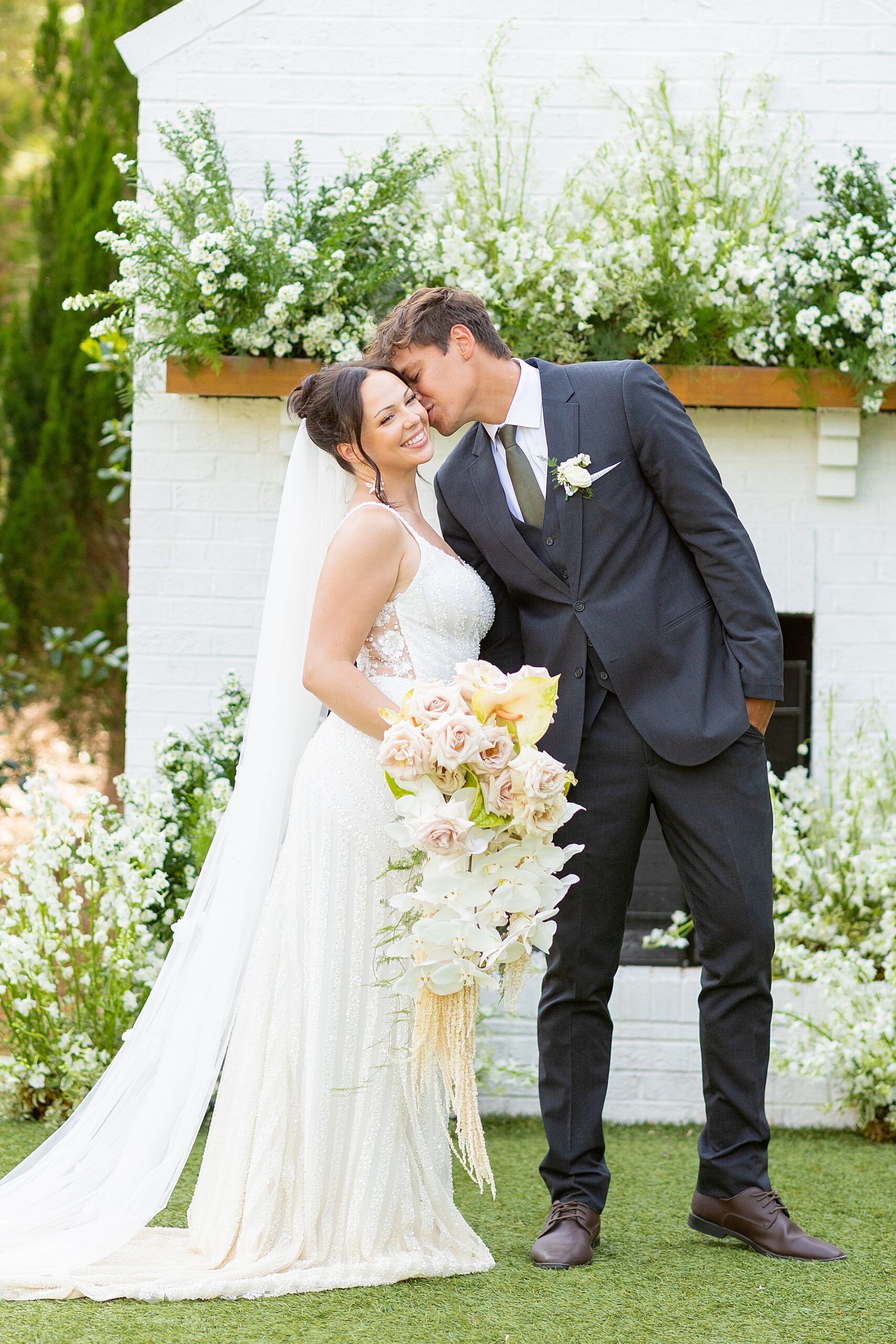 Raleigh NC wedding portraits at The Bradford 